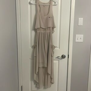 Double Zero Ivory High Low Dress, Size S